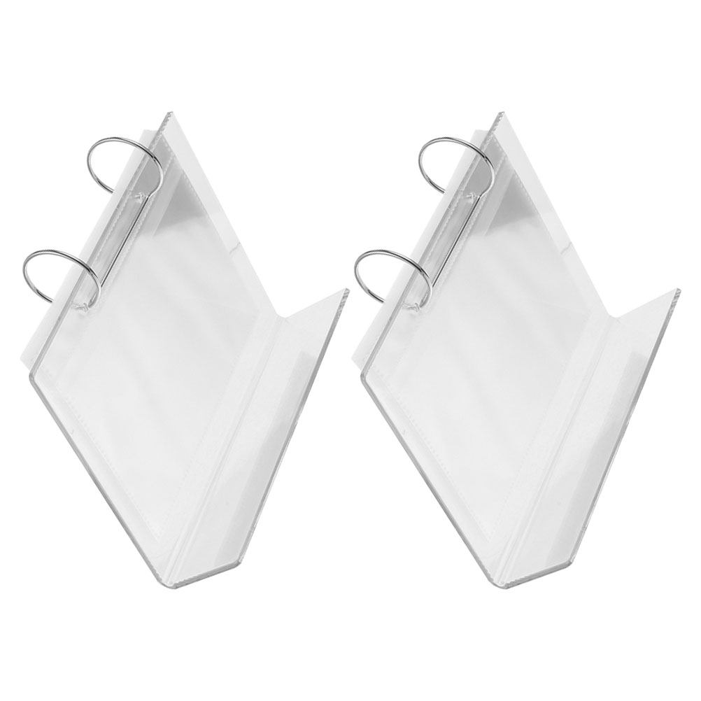 Clear Acrylic Book Stand Holder - 2 sztuki – przezroczysty, akrylowy, stojący