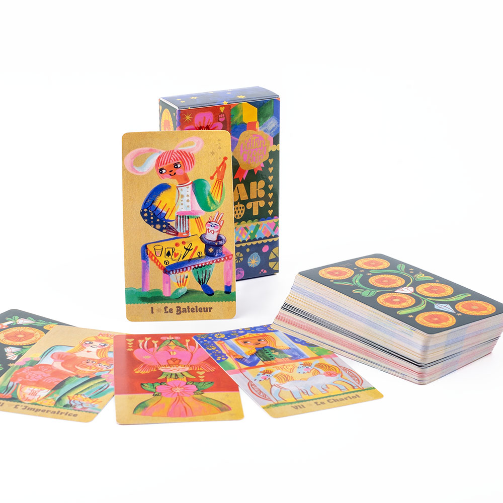 Tarot Deck With Guidebook - Pipspeak Tarot 10,3*6 cm Wspaniała 78-kartowa