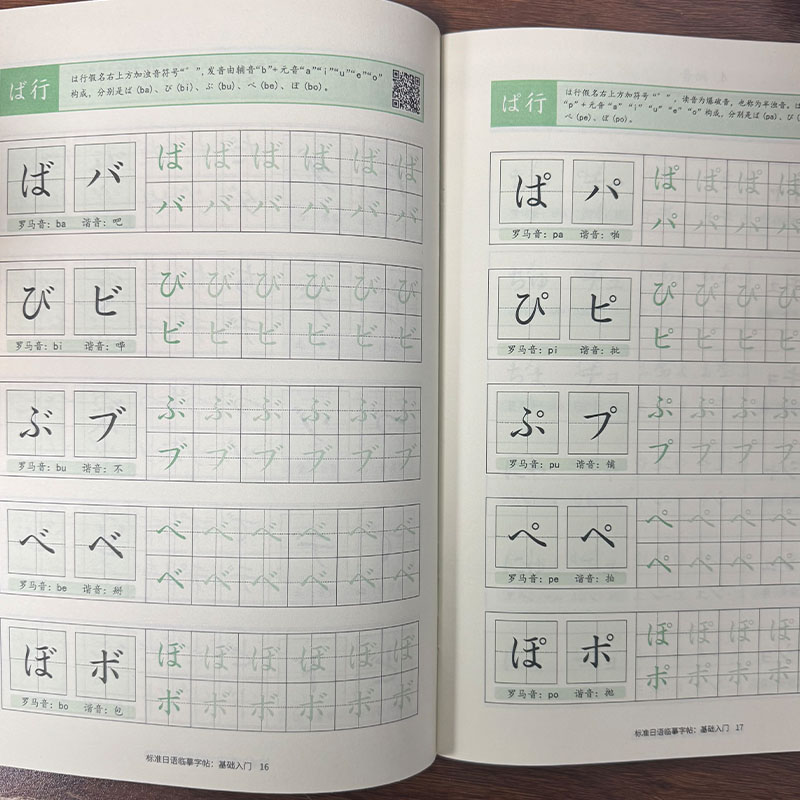 Chinese Calligraphy Practice Book - Zeszyt do ćwiczeń Hiragany i Katakany