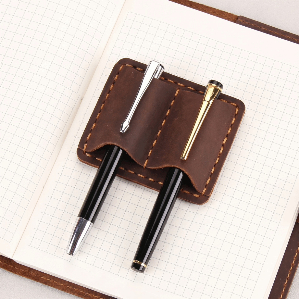 Podwójny skórzany uchwyt na dł – Vintage Leather Journal Notebook recenzja i cena