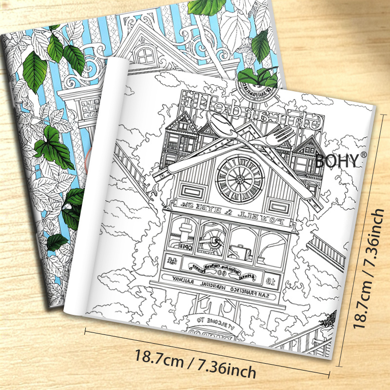 Kolorowanka o tematyce podróży – Adult Coloring Book Stress Relief recenzja i cena