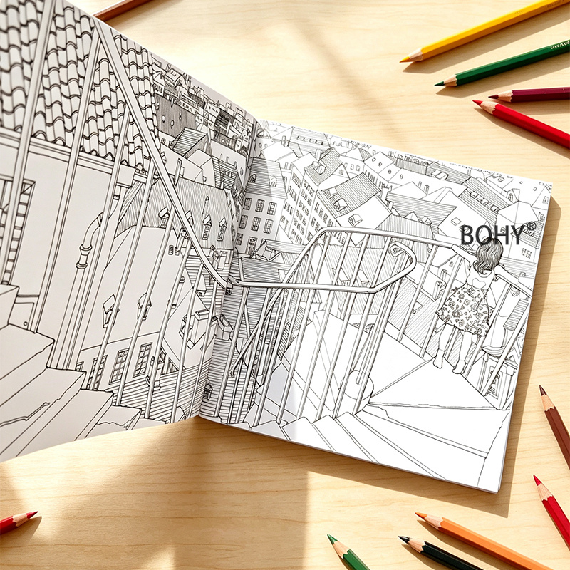 Kolorowanka o tematyce podróży – Adult Coloring Book Stress Relief recenzja i cena