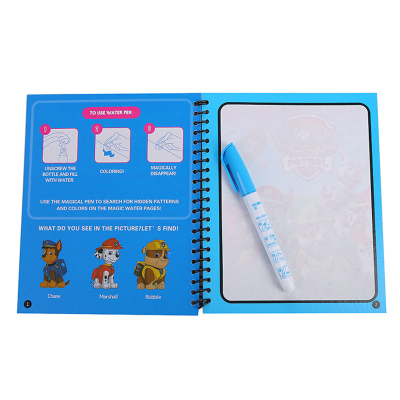 Paw Patrol – wielorazowa, magi – Reusable Water Magic Coloring Book recenzja i cena